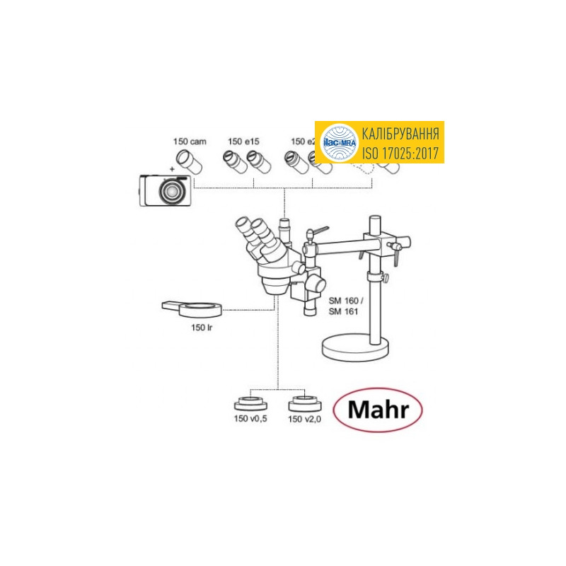 Окуляр 20х (пара) Mahr 150 e20