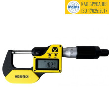 Мікрометр цифровий з трещіткою МКЦ-25 IP65 0-25 мм кл1