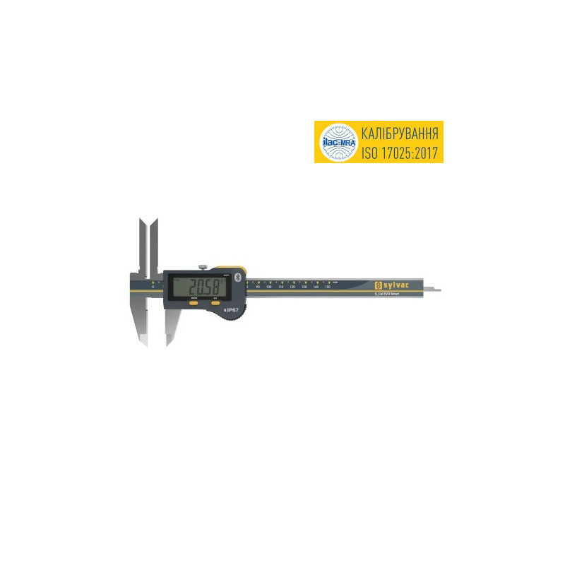 Штангенциркуль Sylvac S_Cal EVO з подовженими внутрішніми губками 150 mm IP67