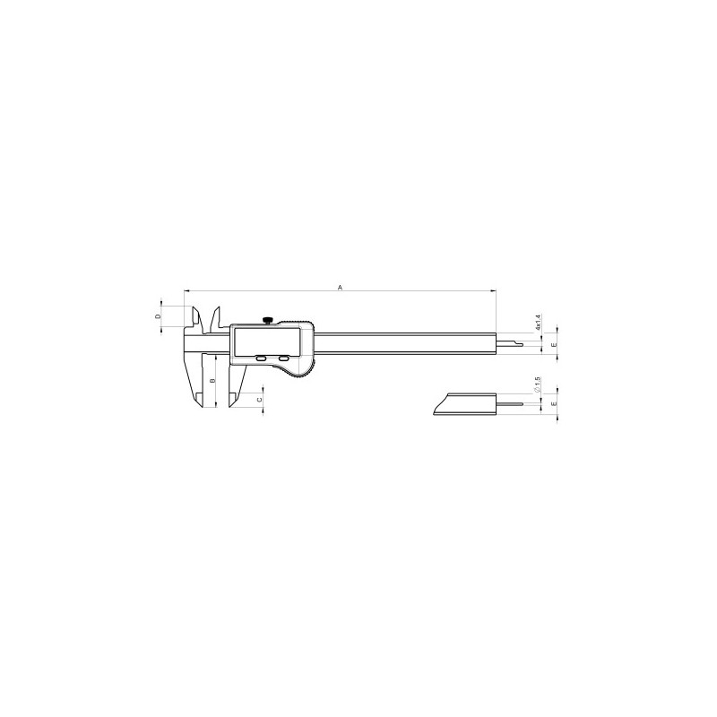 Штангенциркуль S_Cal EVO Smart Micron IP-67 150 мм