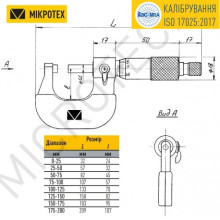 Микрометр гладкий МК-100 75-100 мм
