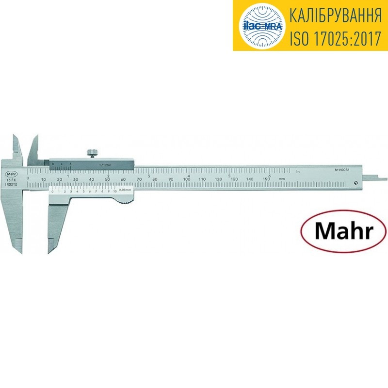Штангенциркуль аналоговий Mahr 16 FN 150мм