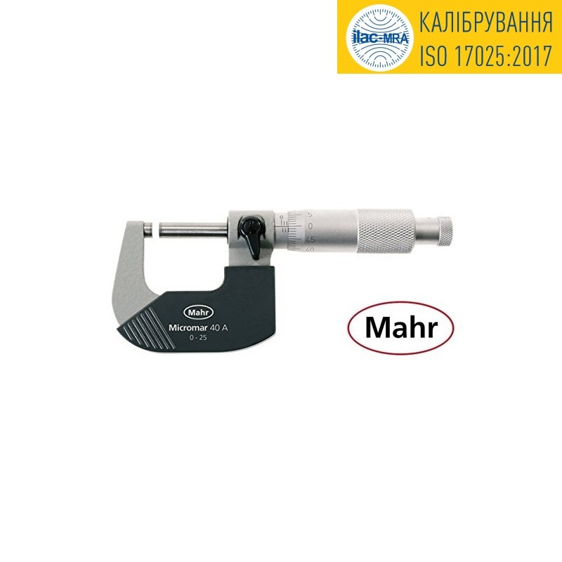 Набор микрометров гладких Mahr 40 SA/SET 0-100мм (4шт)